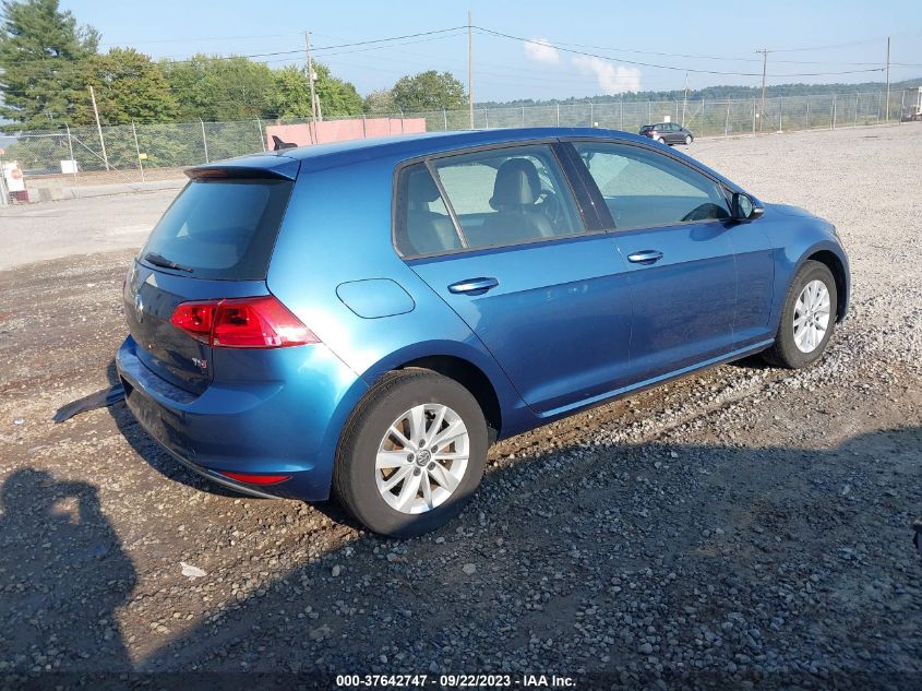 2015 VOLKSWAGEN GOLF TSI S W/SUNROOF - 3VW217AU9FM029743