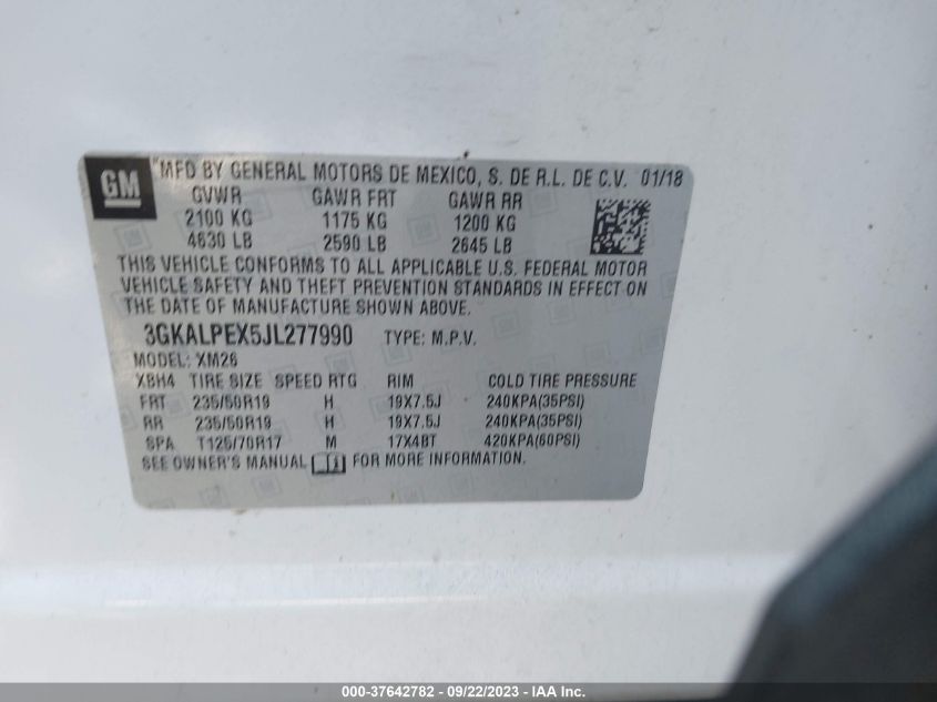 2018 GMC TERRAIN SLT - 3GKALPEX5JL277990