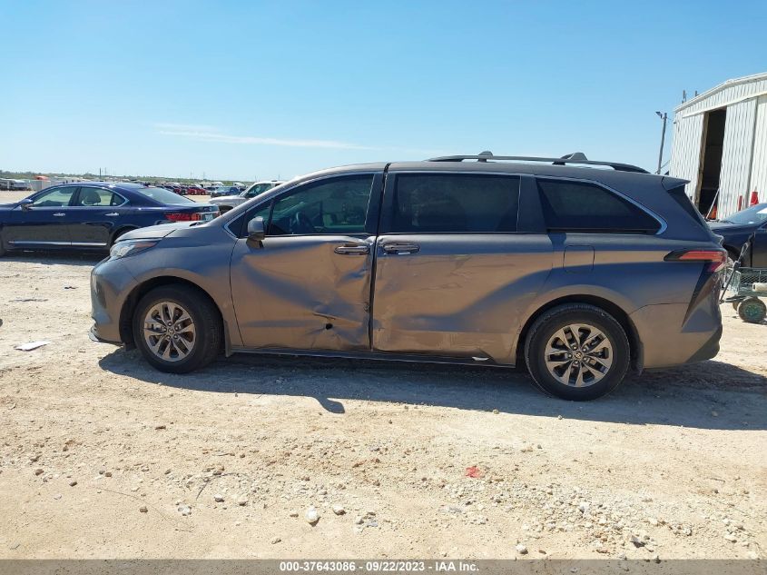 2022 TOYOTA SIENNA LE - 5TDKRKEC3NS098720