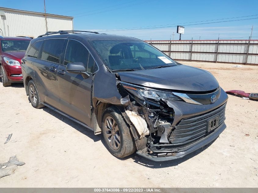 2022 TOYOTA SIENNA LE - 5TDKRKEC3NS098720