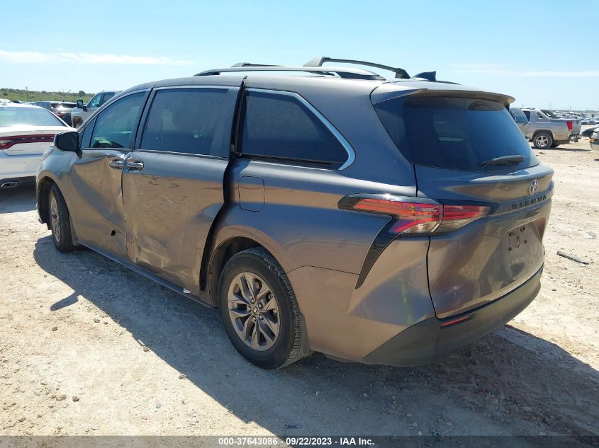 2022 TOYOTA SIENNA LE - 5TDKRKEC3NS098720