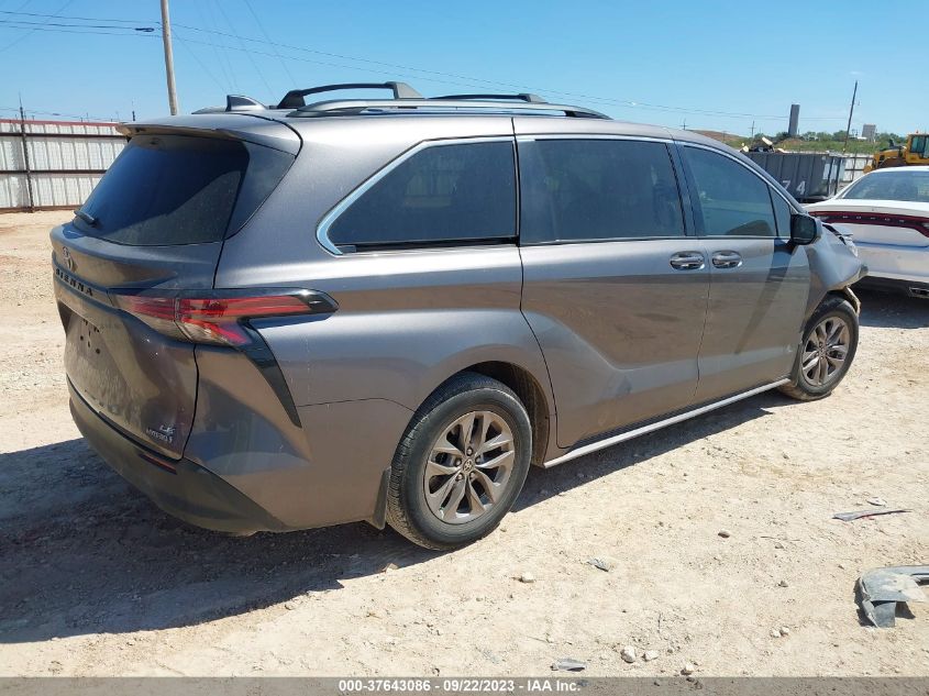 2022 TOYOTA SIENNA LE - 5TDKRKEC3NS098720