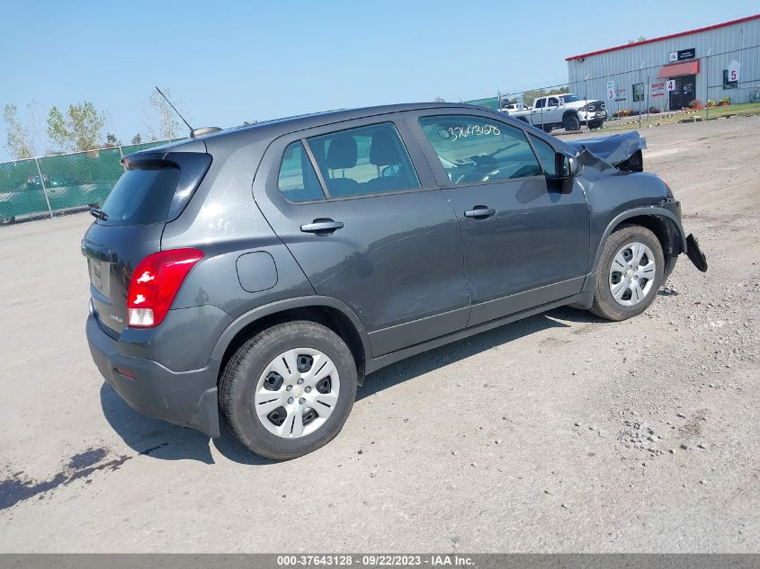 2016 CHEVROLET TRAX LS - 3GNCJKSB3GL153304