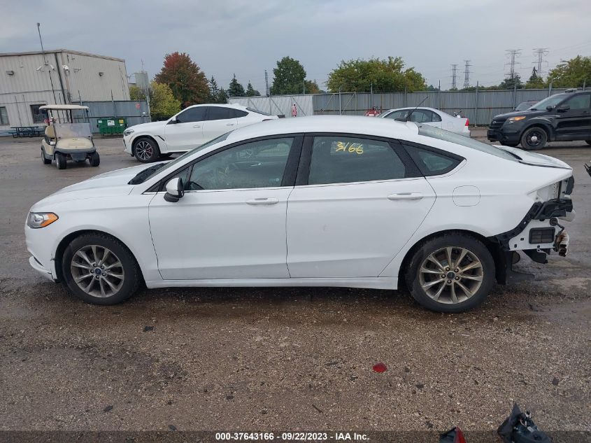 2017 FORD FUSION SE - 3FA6P0H70HR163515