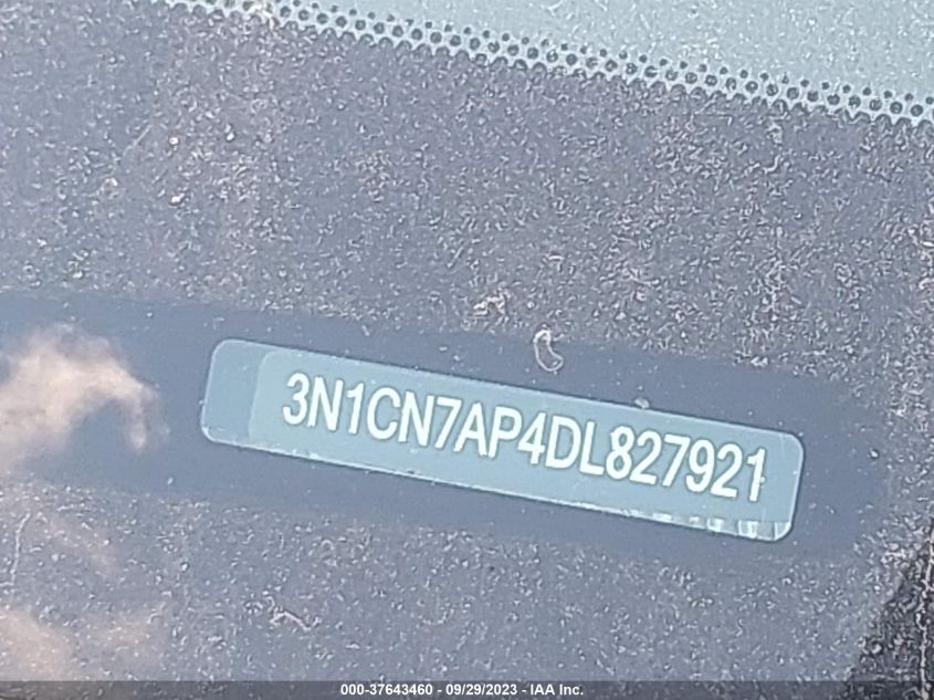 2013 NISSAN VERSA SV - 3N1CN7AP4DL827921
