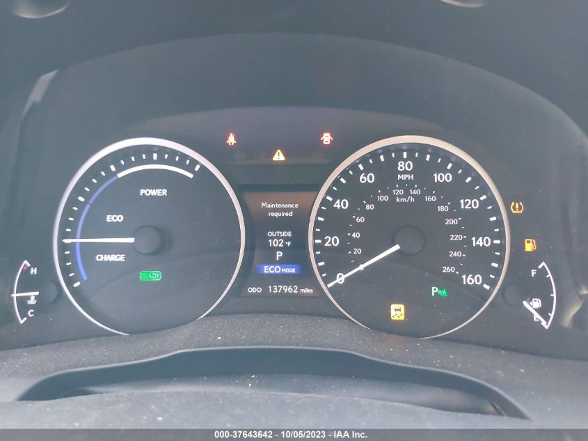 2014 LEXUS ES 300H HYBRID JTHBW1GG7E2074199