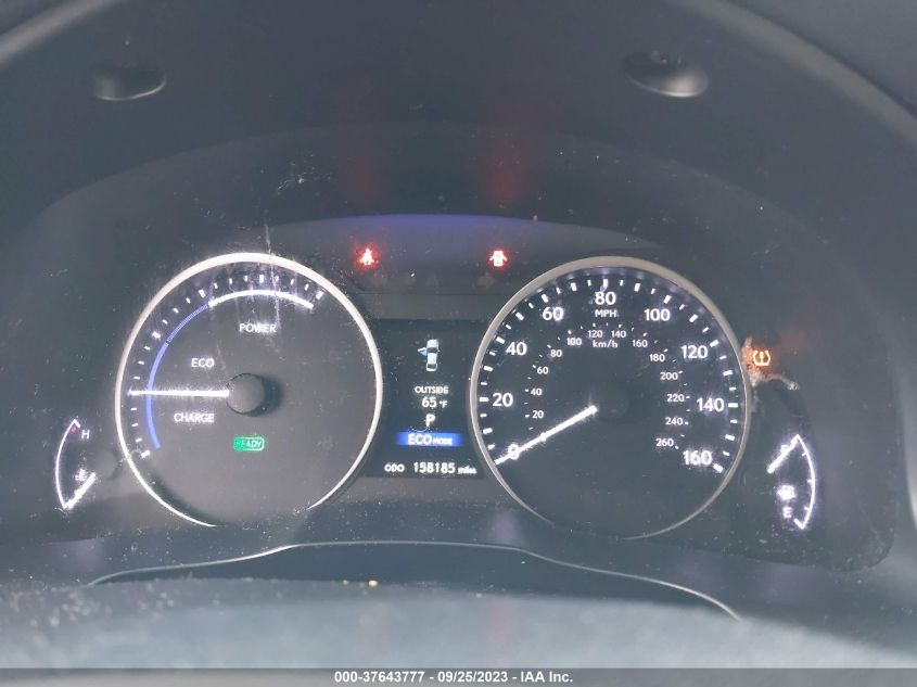 2013 LEXUS ES 300H HYBRID JTHBW1GG7D2030430