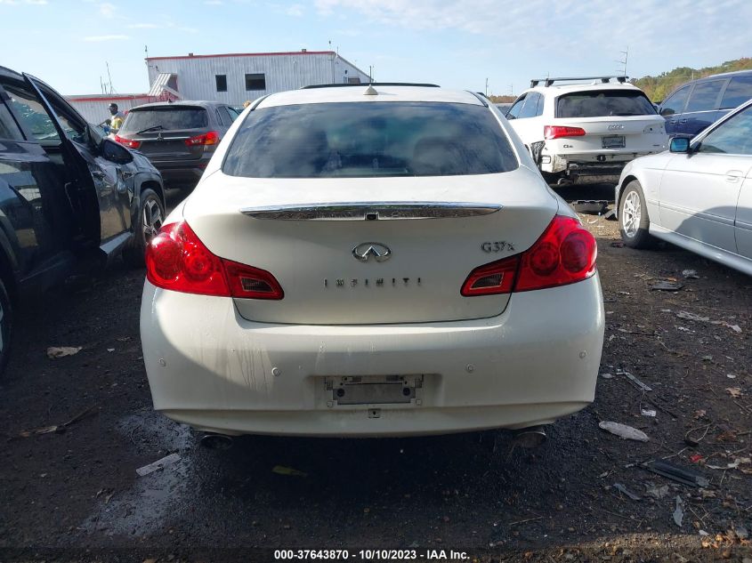 2013 INFINITI G37X - JN1CV6AR3DM762612