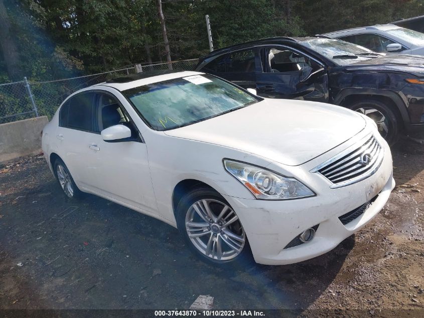 2013 INFINITI G37X - JN1CV6AR3DM762612