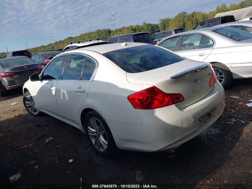 2013 INFINITI G37X - JN1CV6AR3DM762612