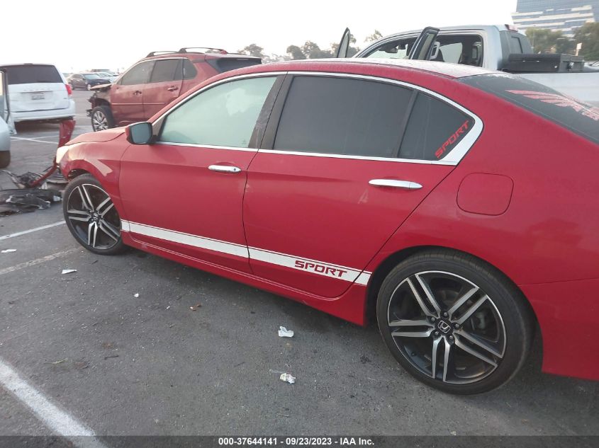 2016 HONDA ACCORD SPORT - 1HGCR2F54GA176962