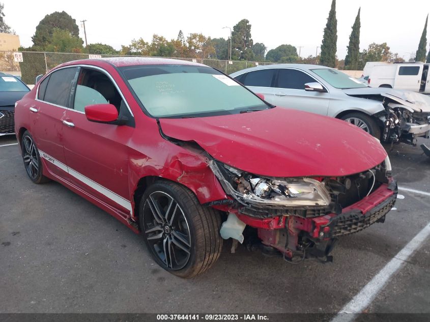 2016 HONDA ACCORD SPORT - 1HGCR2F54GA176962