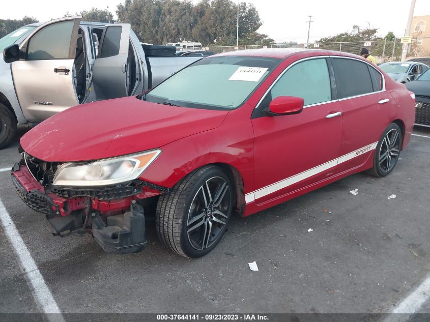 2016 HONDA ACCORD SPORT - 1HGCR2F54GA176962