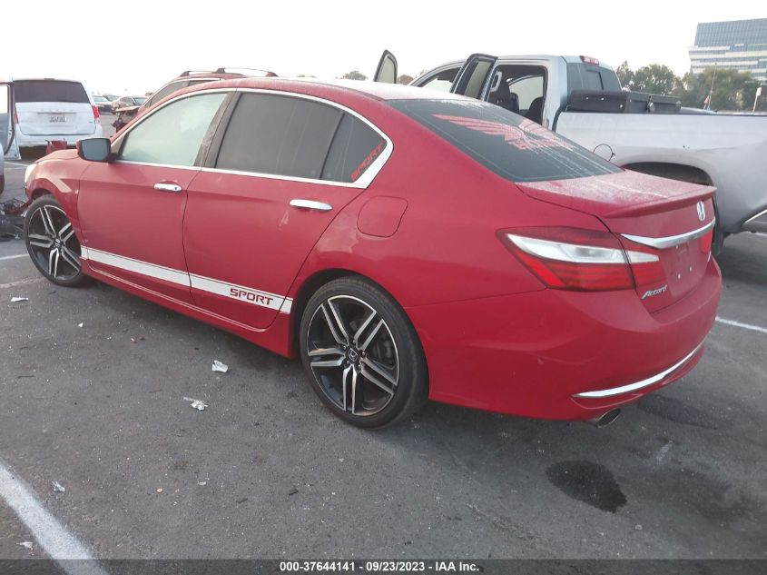 2016 HONDA ACCORD SPORT - 1HGCR2F54GA176962