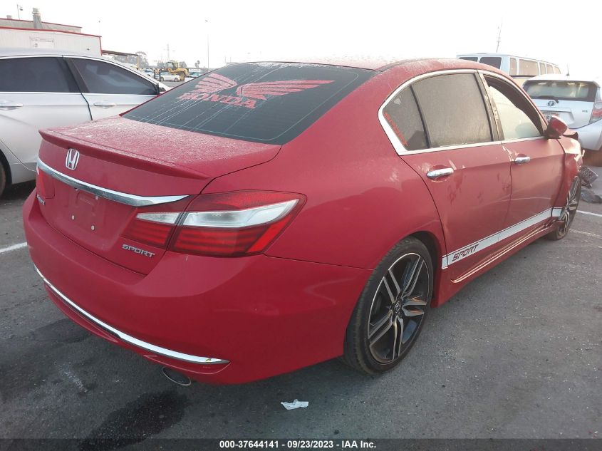 2016 HONDA ACCORD SPORT - 1HGCR2F54GA176962