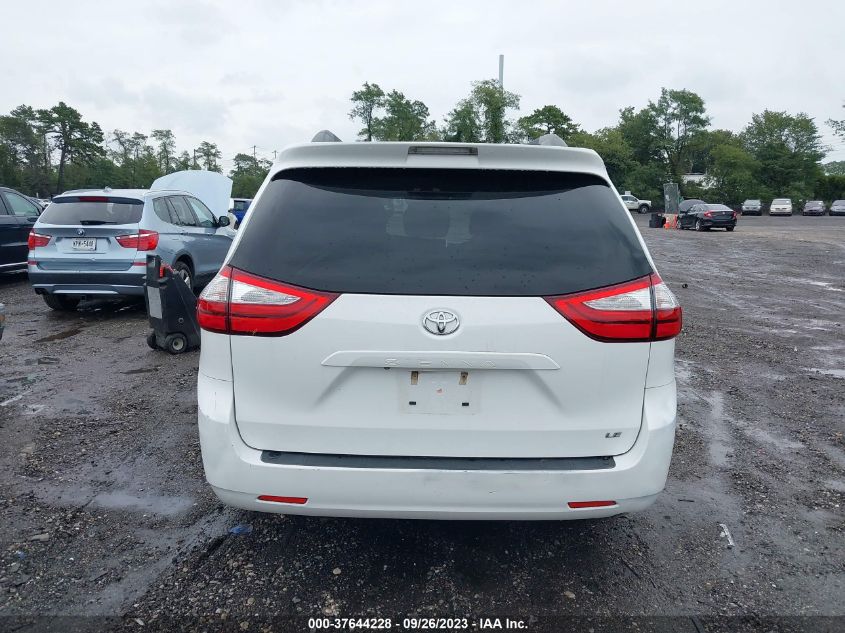 VIN 5TDKZ3DC4HS772756 2017 TOYOTA SIENNA no.16