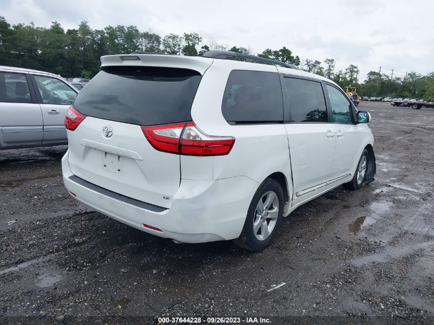 VIN 5TDKZ3DC4HS772756 2017 TOYOTA SIENNA no.4