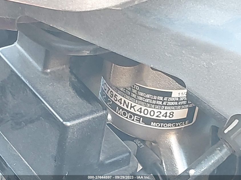 2022 HONDA GL1800 D JH2SC7954NK400248