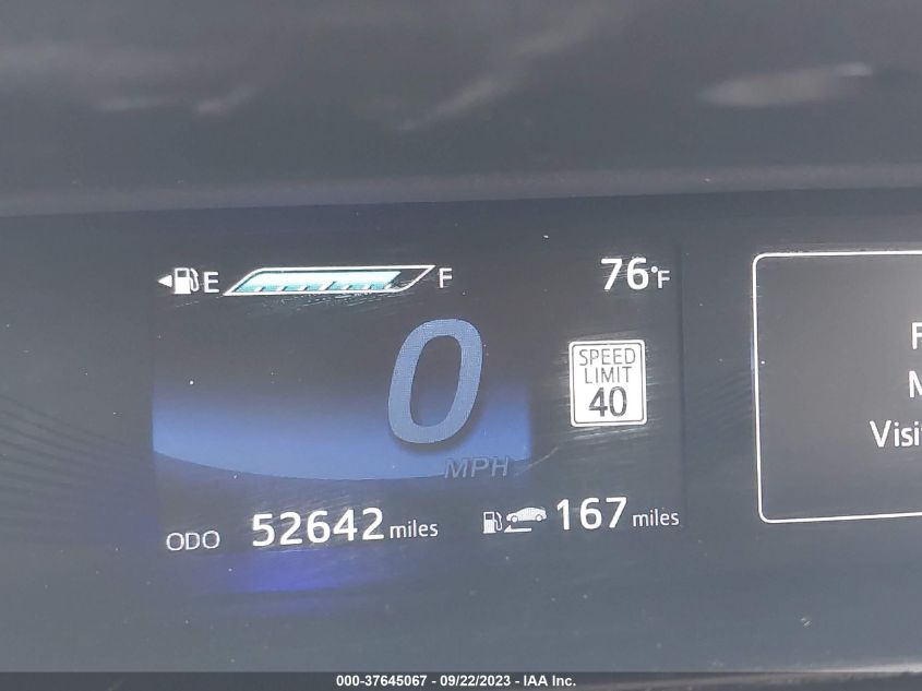 2019 TOYOTA MIRAI JTDBVRBD9KA005788