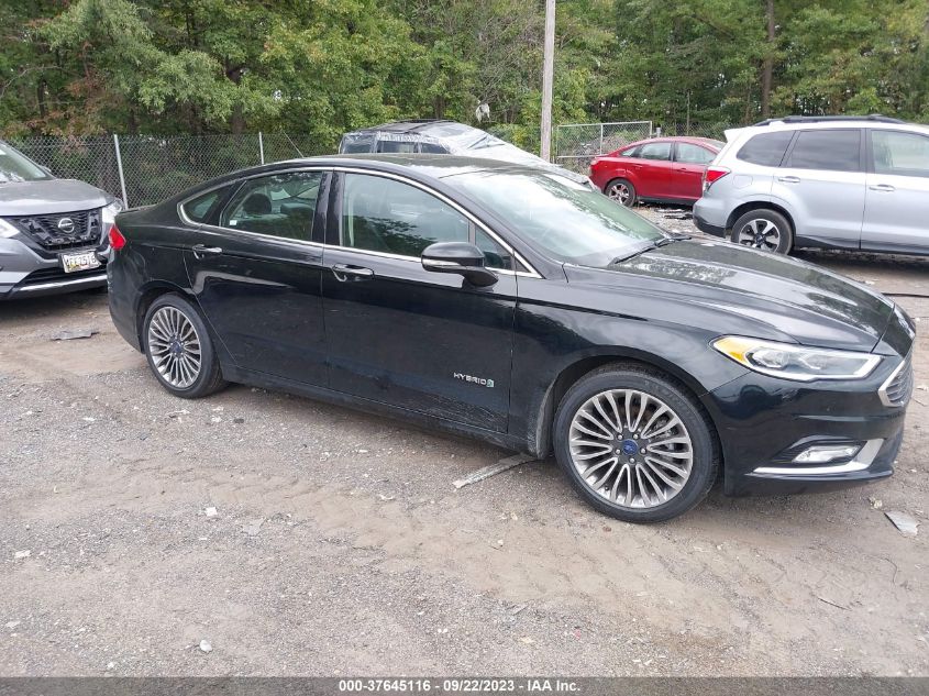 2018 FORD FUSION HYBRID TITANIUM/PLATINUM - 3FA6P0RU5JR247971