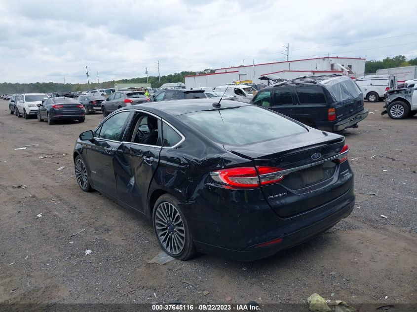 2018 FORD FUSION HYBRID TITANIUM/PLATINUM - 3FA6P0RU5JR247971