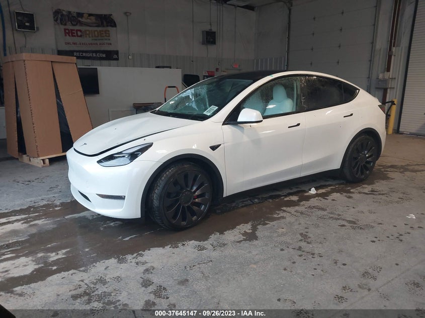 VIN 7SAYGDEF0PF843018 2023 TESLA MODEL Y PERFORMANCE