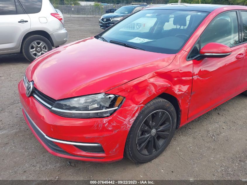 2018 VOLKSWAGEN GOLF S/SE - 3VWG17AU2JM255282