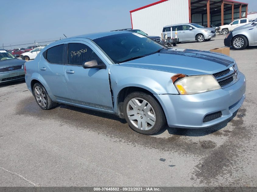 2013 DODGE AVENGER SE - 1C3CDZAB0DN753532