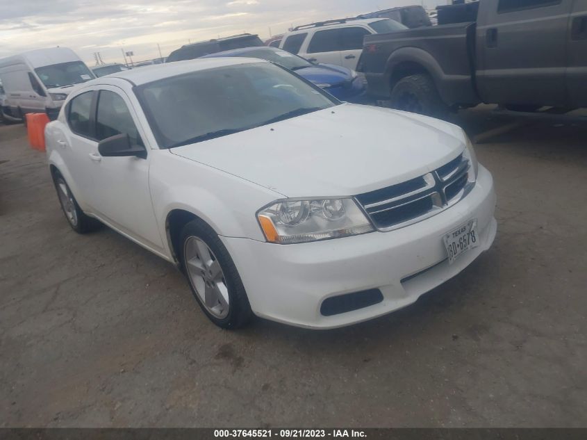2013 DODGE AVENGER SE - 1C3CDZABXDN564158
