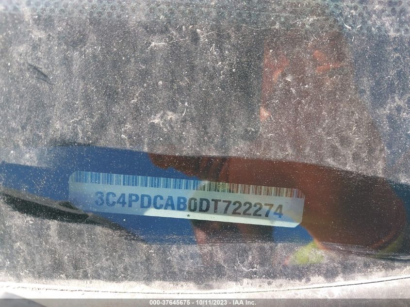 2013 DODGE JOURNEY AMERICAN VALUE PKG - 3C4PDCAB0DT722274