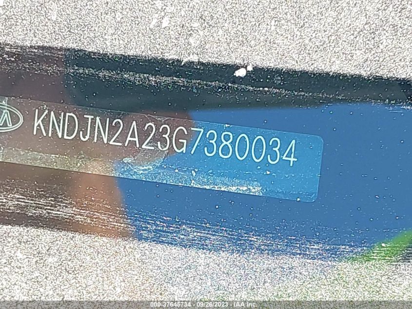 2016 KIA SOUL - KNDJN2A23G7380034
