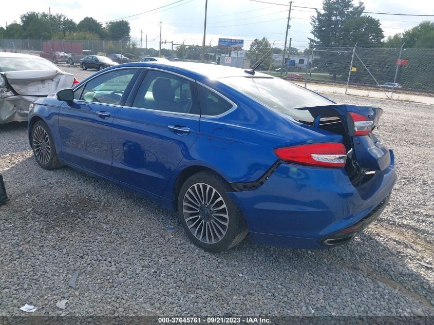 2017 FORD FUSION SE - 3FA6P0H99HR103007