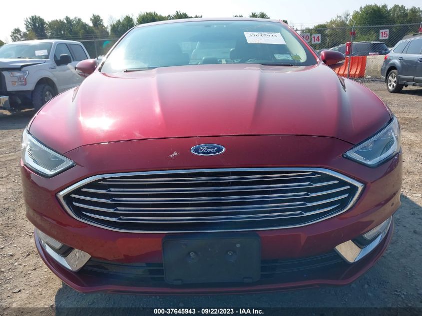 2017 FORD FUSION ENERGI SE - 3FA6P0PUXHR160726