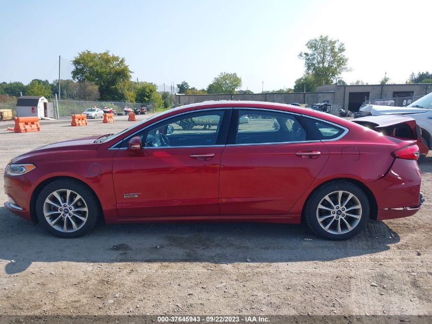 2017 FORD FUSION ENERGI SE - 3FA6P0PUXHR160726