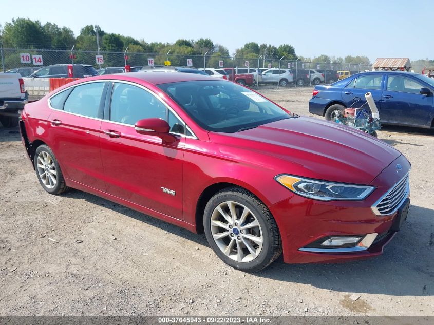 2017 FORD FUSION ENERGI SE - 3FA6P0PUXHR160726