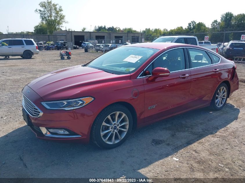 2017 FORD FUSION ENERGI SE - 3FA6P0PUXHR160726