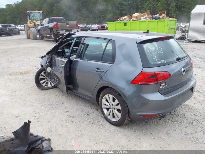 2015 VOLKSWAGEN GOLF TDI S - 3VW2A7AU2FM041345