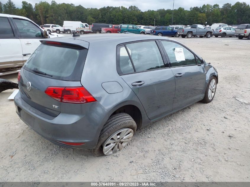 2015 VOLKSWAGEN GOLF TDI S - 3VW2A7AU2FM041345