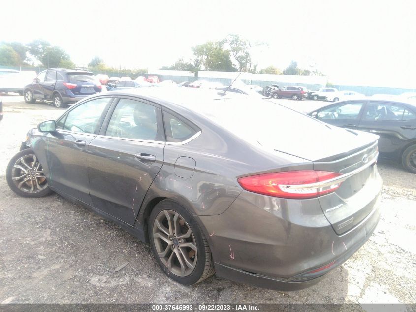 2017 FORD FUSION SE - 3FA6P0H72HR338749