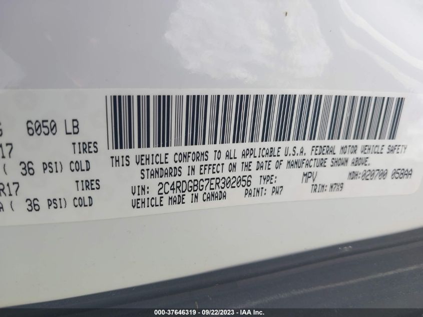2014 DODGE GRAND CARAVAN SE 30TH ANNIVERSARY - 2C4RDGBG7ER302056