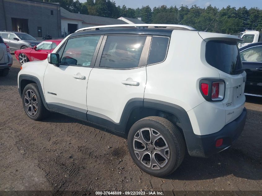2016 JEEP RENEGADE LIMITED - ZACCJBDT1GPC62754