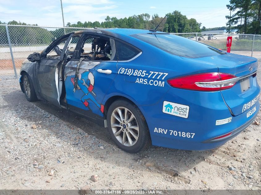 2017 FORD FUSION SE - 3FA6P0H76HR363234