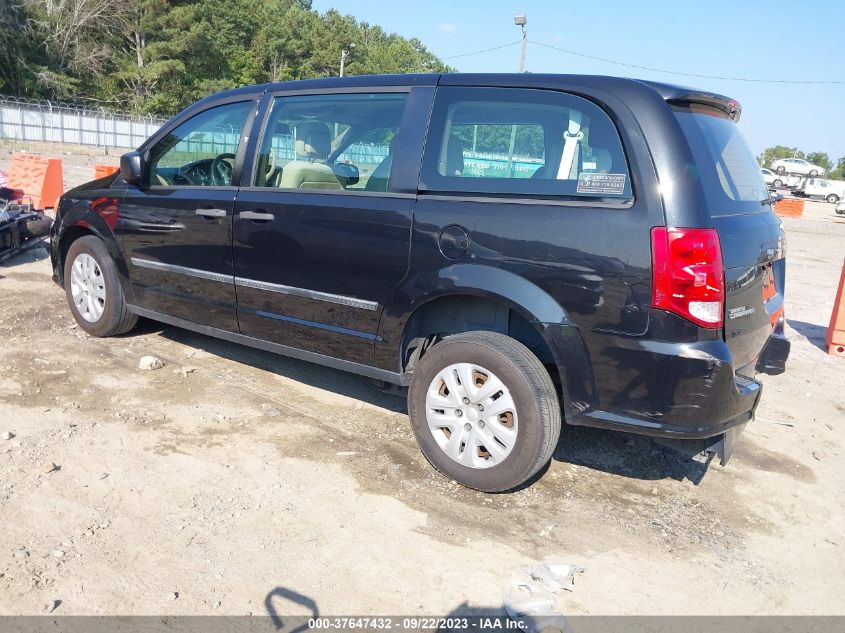 2014 DODGE GRAND CARAVAN AMERICAN VALUE PKG - 2C4RDGBG9ER452900