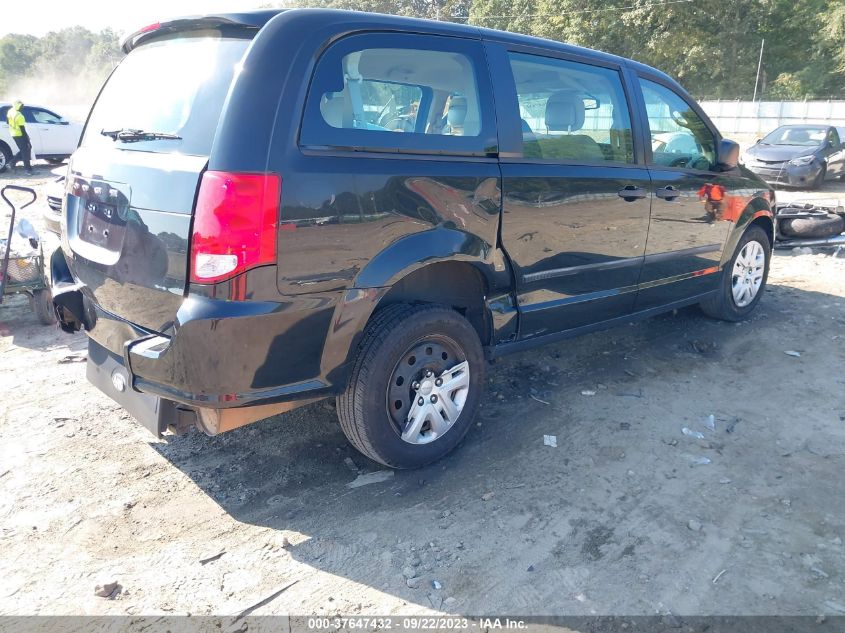 2014 DODGE GRAND CARAVAN AMERICAN VALUE PKG - 2C4RDGBG9ER452900