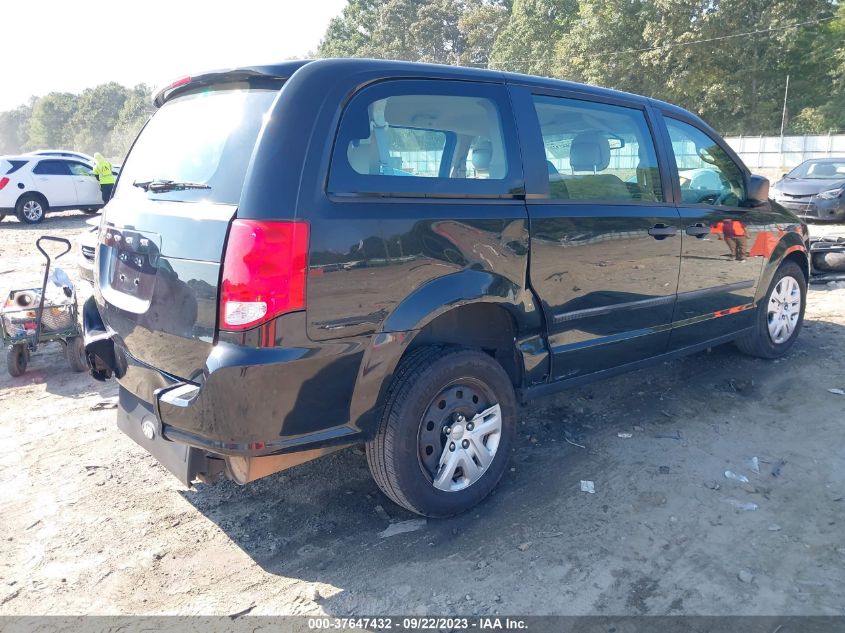 2014 DODGE GRAND CARAVAN AMERICAN VALUE PKG - 2C4RDGBG9ER452900