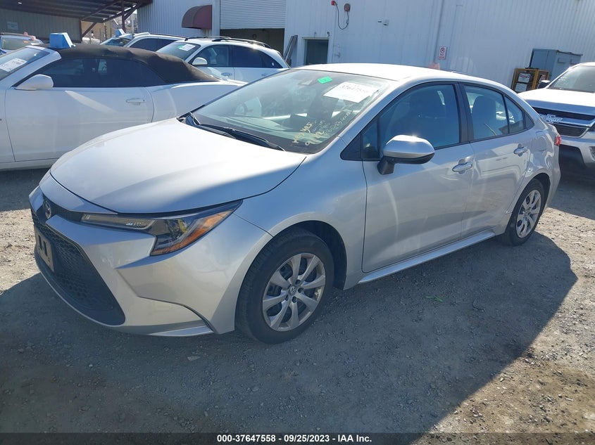 VIN 5YFEPMAE2NP303183 2022 TOYOTA COROLLA LE