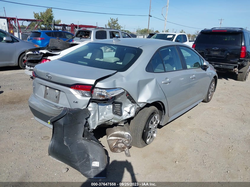 VIN 5YFEPMAE2NP303183 2022 TOYOTA COROLLA LE