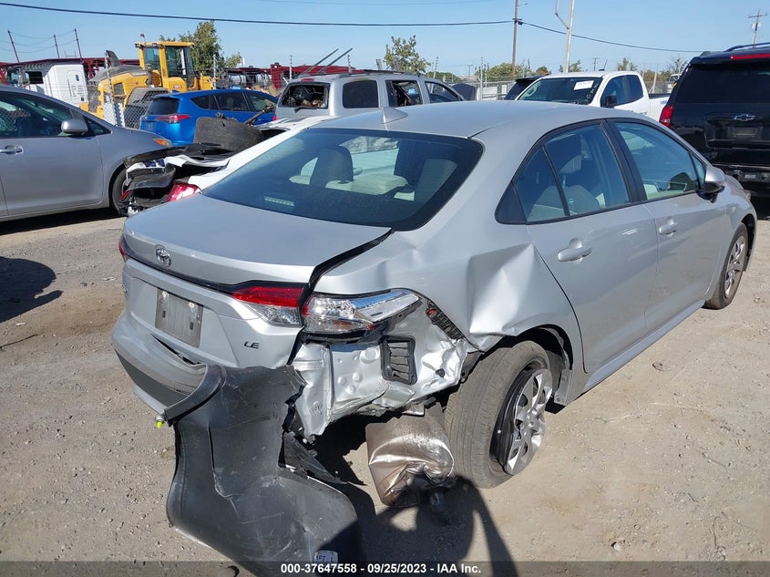 VIN 5YFEPMAE2NP303183 2022 TOYOTA COROLLA LE