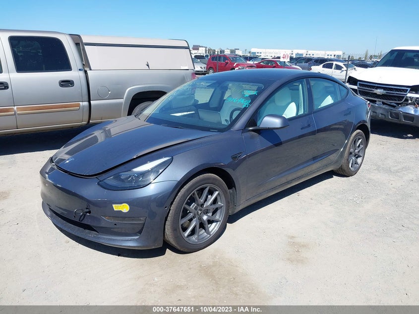 VIN 5YJ3E1EB6NF347498 2022 TESLA MODEL 3