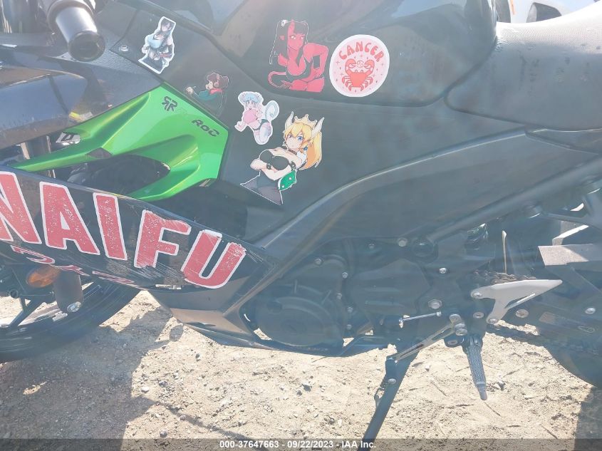 VIN JKAEXKH14PDAN8056 2023 KAWASAKI EX400